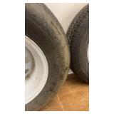 Set of 4 Pre-Mounted Trailer Tires on Steel Wheels - ST205/75R15 & ST225/75R15