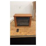 Heat Surge Electric Fireplace with Remote Control