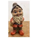 Set of 3 Ceramic Garden Gnomes