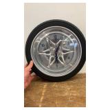 Tire Rim Wall Clock with Unique Design