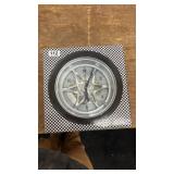 Tire Rim Wall Clock with Unique Design