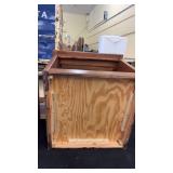 Pair of Wooden End Tables with Natural Wood Finish