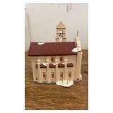 1990 Department 56 Snow Village Spanish Mission Church