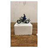 Miniature Die-Cast Police Motorcycle with Officer Figure