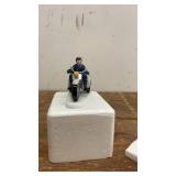 Miniature Die-Cast Police Motorcycle with Officer Figure