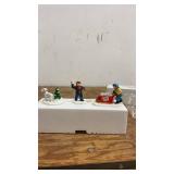 Holiday Time Snow Village Early Morning Delivery Figurine Set