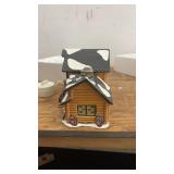 Dept 56 Snow Village Smokey Mountain Retreat Handpainted Ceramic House