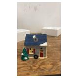 Department 56 Snow Village Single Car Garage Ceramic Piece