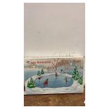 Village Animated Skating Pond Decoration