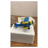 Sigrid Wallace Yellow Airplane Ornament