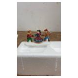 Set of Vintage Ceramic Ice Skating Figurines