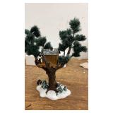 Miniature Treehouse Display with Snow Base