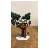 The Original Snow Village Treetop Tree House Handpainted Resin Accessory
