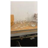 Glassware Set of Martini Glasses, Pitcher, and Stirring Rods