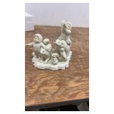 Department 56 Porcelain Arctic Sculptures with Eskimo and Polar Bear