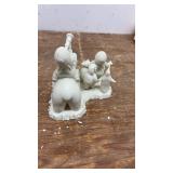 Department 56 Porcelain Arctic Sculptures with Eskimo and Polar Bear