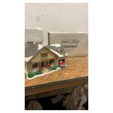 The Original Snow Village Brandon Bungalow with Figurine