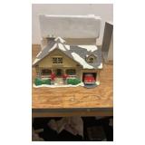 The Original Snow Village Brandon Bungalow with Figurine