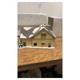 The Original Snow Village Brandon Bungalow with Figurine