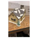 The Original Snow Village Brandon Bungalow with Figurine