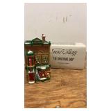 The Original Snow Village "The Christmas Shop" Ceramic Figurine 1991