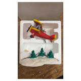 Snow Village "Spirit of the Snow Village" Airplane Figurine