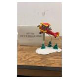 Snow Village "Spirit of the Snow Village" Airplane Figurine