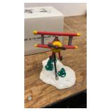 Snow Village "Spirit of the Snow Village" Airplane Figurine