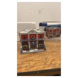 1998 Department 56 Snow Village Lionel Electric Train Shop