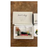 Set of 3 Dept 56 Snow Village Figurines: Tree, Firewood, Pizza Delivery