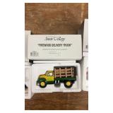 Set of 3 Dept 56 Snow Village Figurines: Tree, Firewood, Pizza Delivery