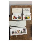 Set of 9 Snow Village Christmas Figurines