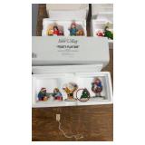 Set of 9 Snow Village Christmas Figurines
