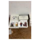 Set of 5 Snow Village Figurines: A Heavy Snowfall and Skating at Rollerama