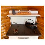 Antique Atlanta Stove Works Cast Iron Kitchen Wood Stove