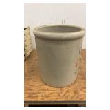 Red Wing 6 Gallon Stoneware Crock with Wing Decoration