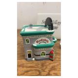 Snow Village Rockabilly Records Ceramic Decor