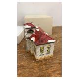 Jefferson School Ceramic Christmas Village Building