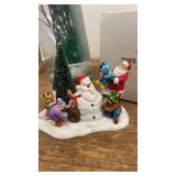 Set of 3 Snow Village Christmas Collectibles