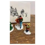 3-Piece Christmas Village Set with Pony Rides and Figurines