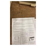 Set of Beige Plastic Storage Drawers with Installation Instructions