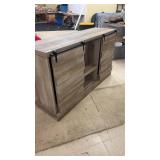 Modern Barn Door Media Console Cabinet