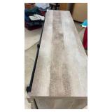 Modern Barn Door Media Console Cabinet