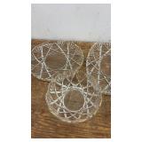 Vintage Crystal Glassware and Serving Dish Set