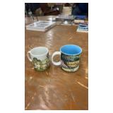 Set of 2 Vintage Porcelain Mugs: Bambi Disney Japan and W. Germany Nursery Motif