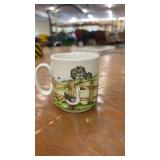 Set of 2 Vintage Porcelain Mugs: Bambi Disney Japan and W. Germany Nursery Motif