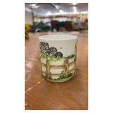 Set of 2 Vintage Porcelain Mugs: Bambi Disney Japan and W. Germany Nursery Motif