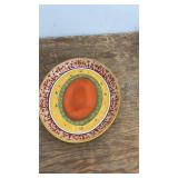 Lot of Colorful Ceramic Plates and Rooster Themed Dishware