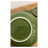 Lot of Colorful Ceramic Plates and Rooster Themed Dishware