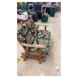 Wooden Outdoor Glider with Removable Cushions